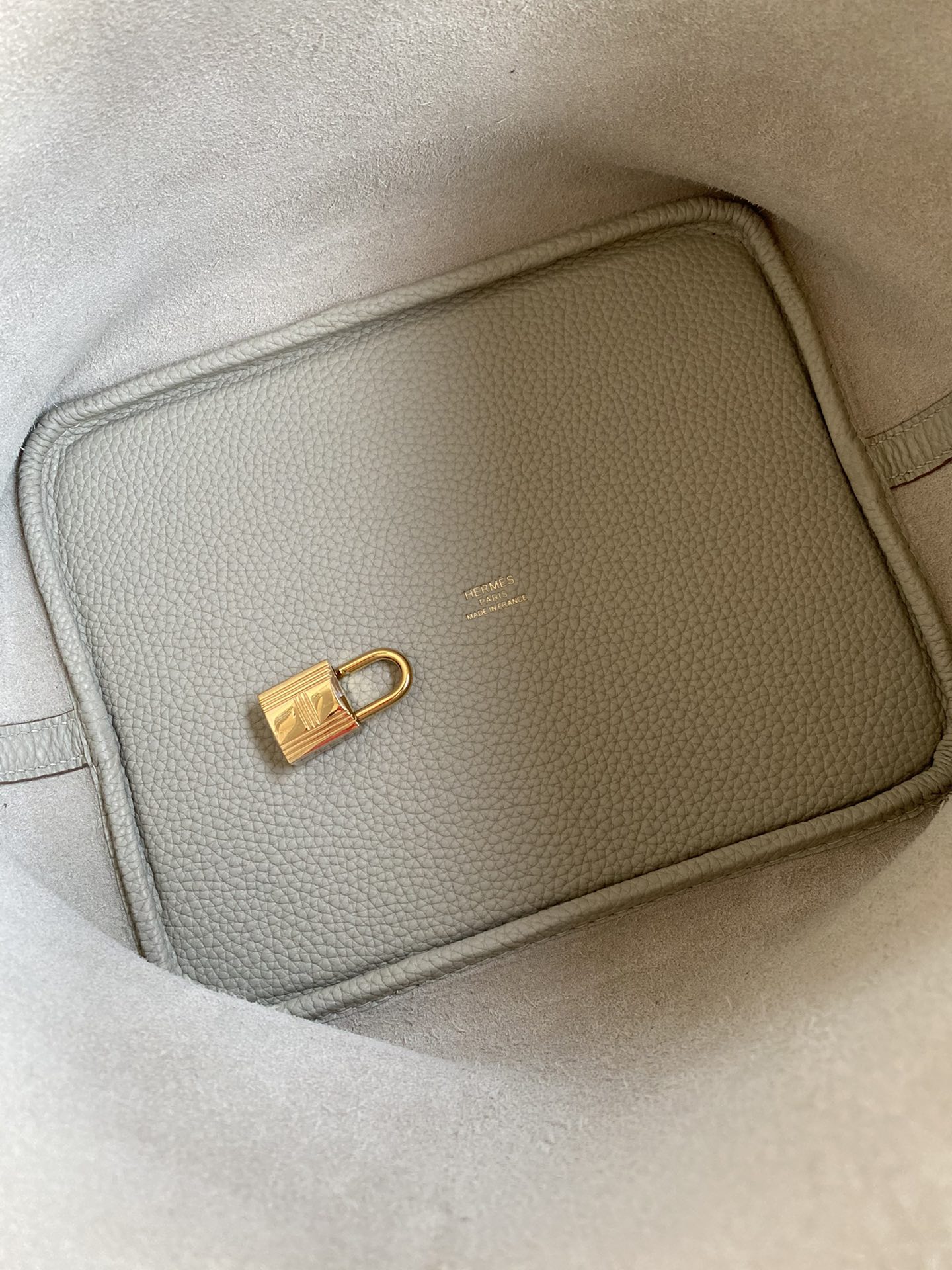 Hermes Picotin Lock 22 Bag In Pearl White Clemence Leather